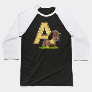 Birthday-Capital Monogram -letter A Baseball T-Shirt